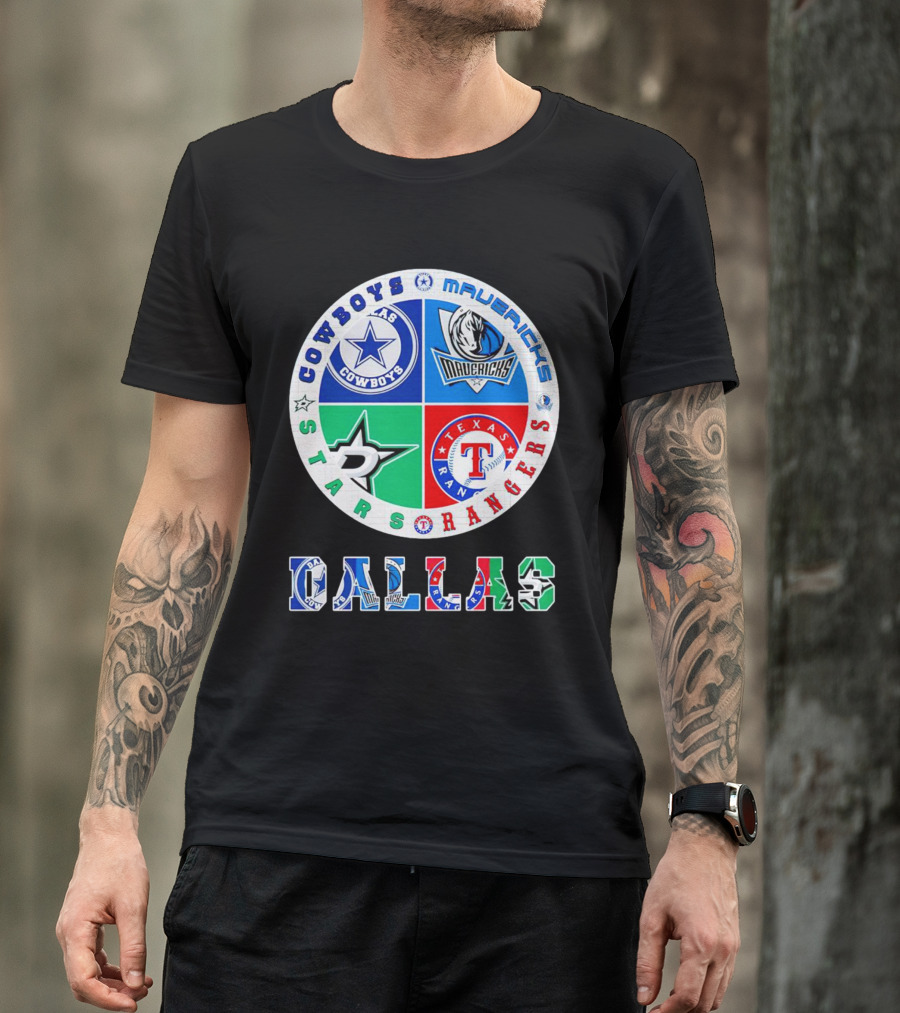 Dallas Cowboys Mavericks Stars Rangers Texas Sports T-Shirt