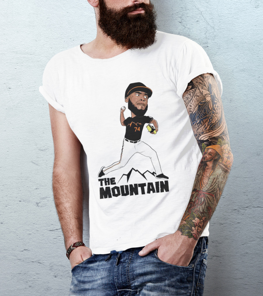 The Mountain Félix Bautista 74 Baltimore Orioles Pitcher T-Shirt