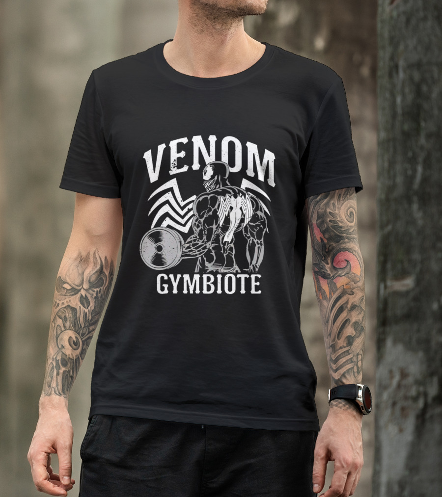 Venom Gymbiote Muscular Strength Workout Fitness Venoms Gymbiote Workout T-Shirt