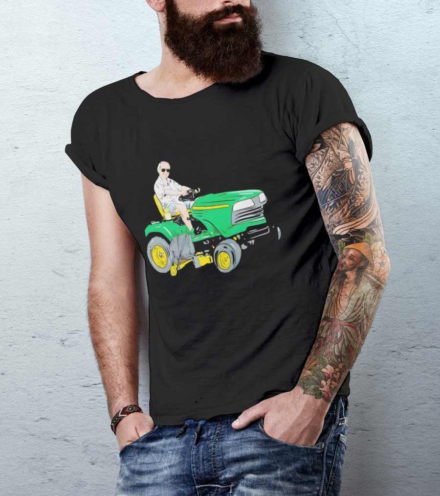 George Jones No Show Jones Riding Green Tractor T-Shirt