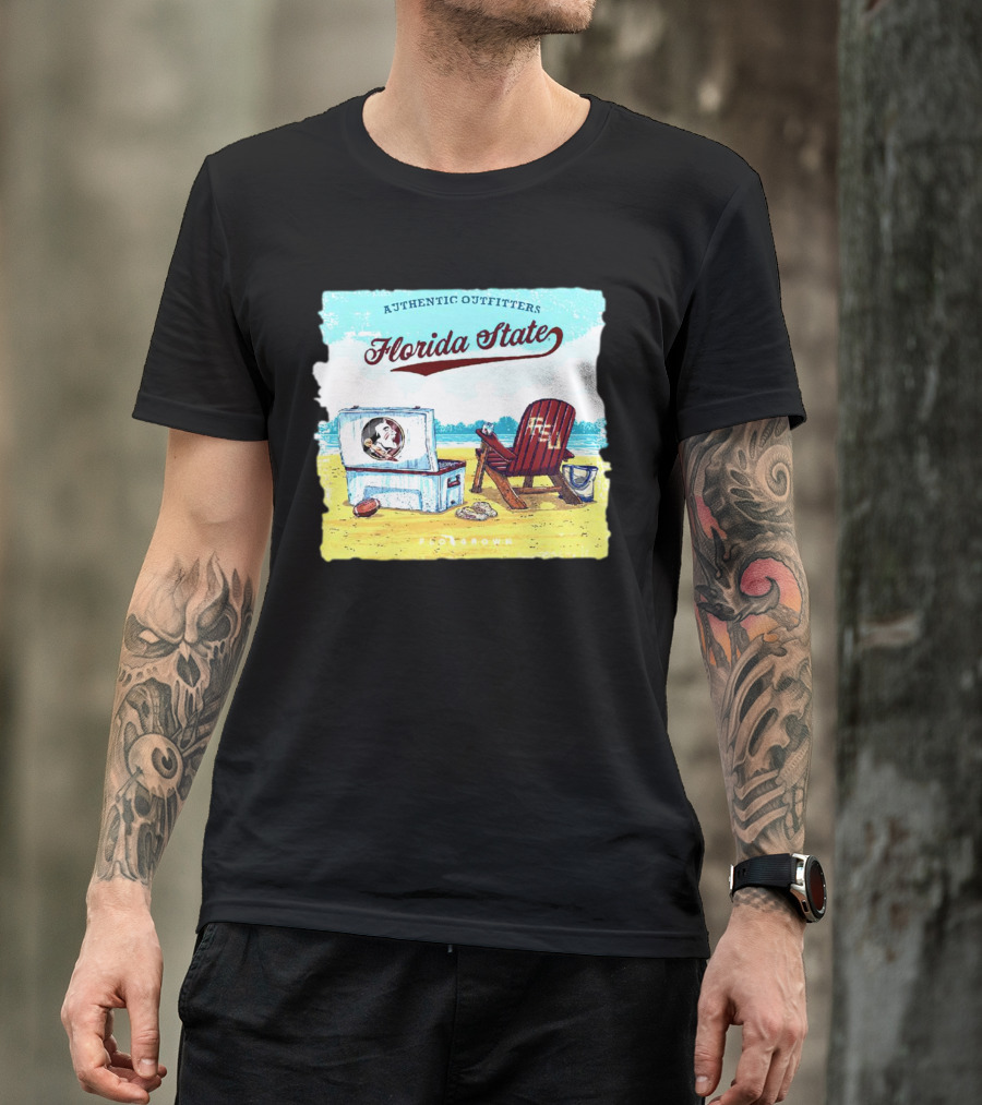 Florida State Seminoles Authentic Outfitters Lakeside Relaxation Scene T-Shirt