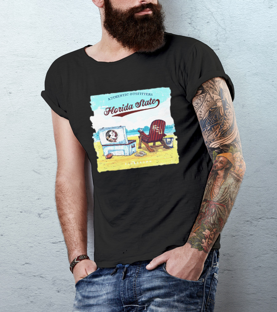 Florida State Seminoles Authentic Outfitters Lakeside Relaxation Scene T-Shirt