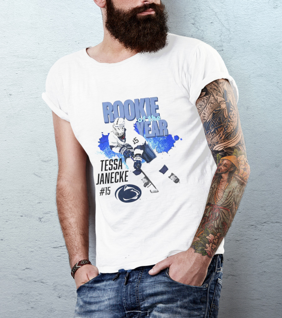 Tessa Janecke #15 Rookie Of The Year Hockey Player T-Shirt