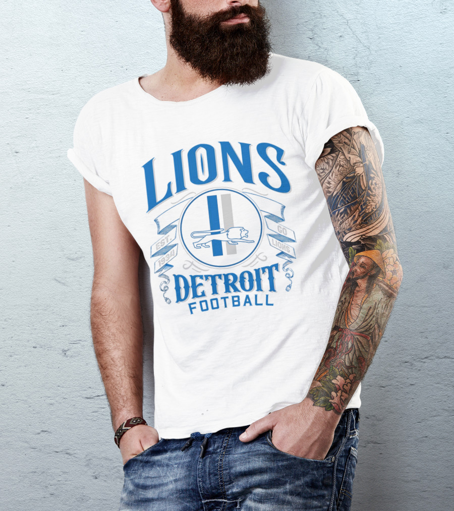 Detroit Lions Football Go Lions Est 1934 T-Shirt