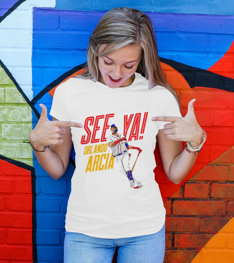 Orlando Arcia See Ya Atlanta Braves MLBPA T-Shirt