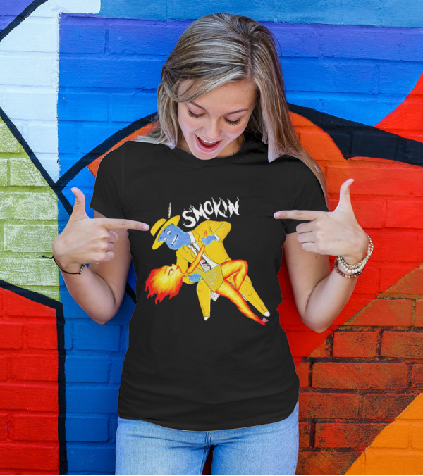 Smokin Ember Lumen Dancing With Lake Ripple In Yellow Suit T-Shirt