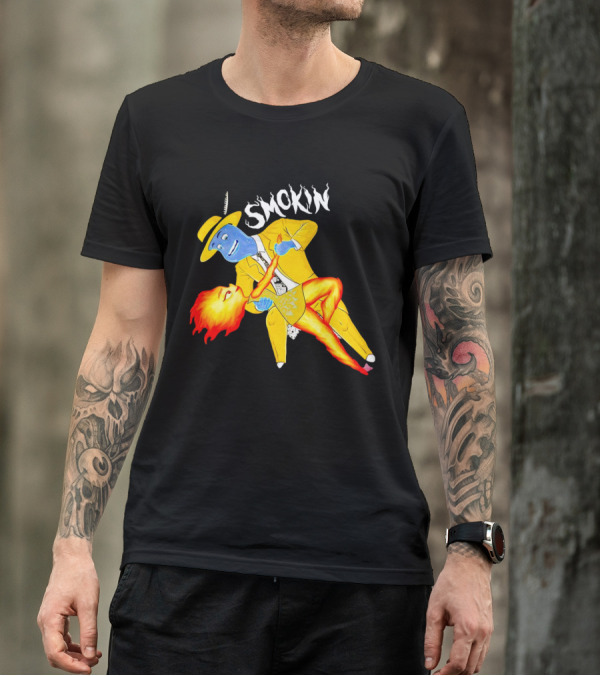 Smokin Ember Lumen Dancing With Lake Ripple In Yellow Suit T-Shirt