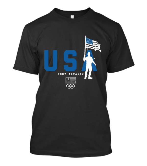 USA Eddy Alvarez Olympic Flag Bearer Team T-Shirt