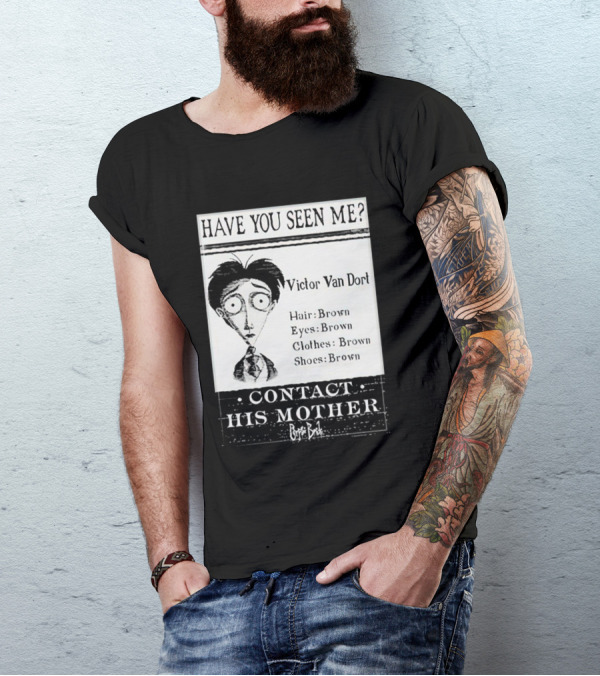 Have You Seen Me Victor Van Dort Contact His Mother Brown Hair Brown Eyes Clothes Shoes T-Shirt