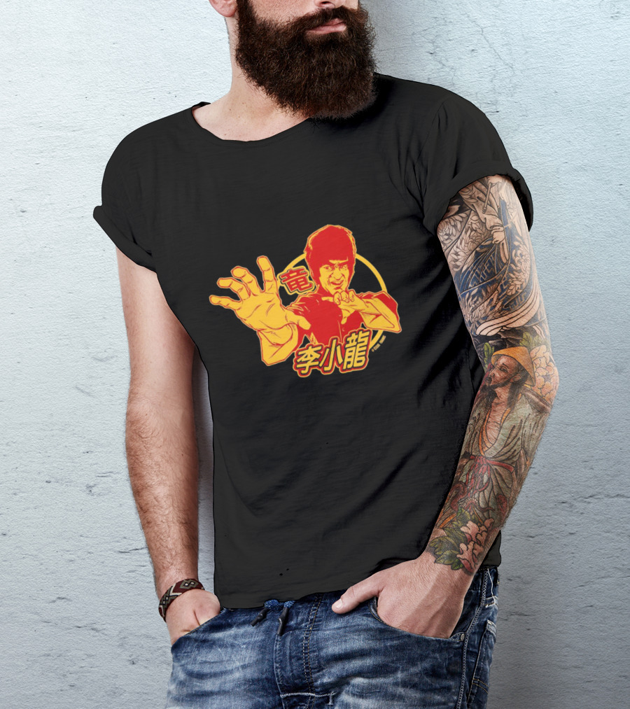 Bruce Lee The Dragon 李小龍 Martial Arts Icon Kung Fu Legend T-Shirt