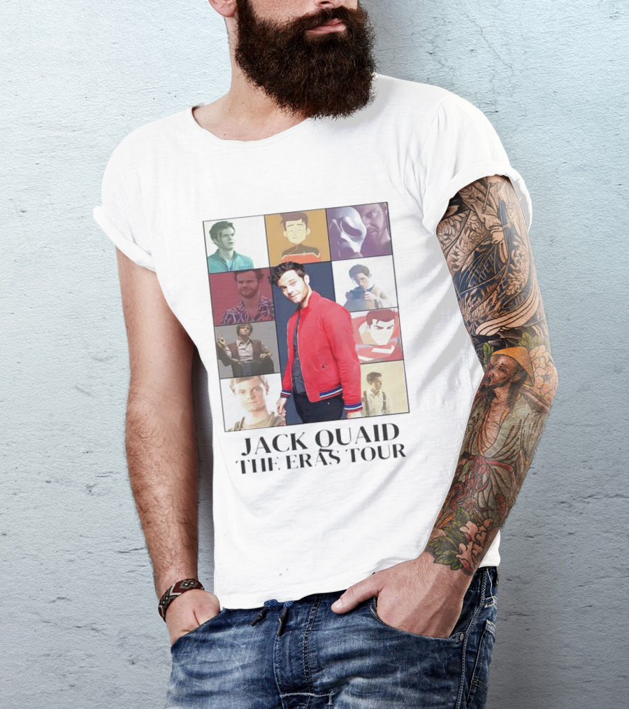 Jack Quaid The Eras Tour Collage With Characters And Styles T-Shirt