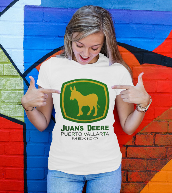 Juans Deere Puerto Vallarta Mexico Donkey T-Shirt