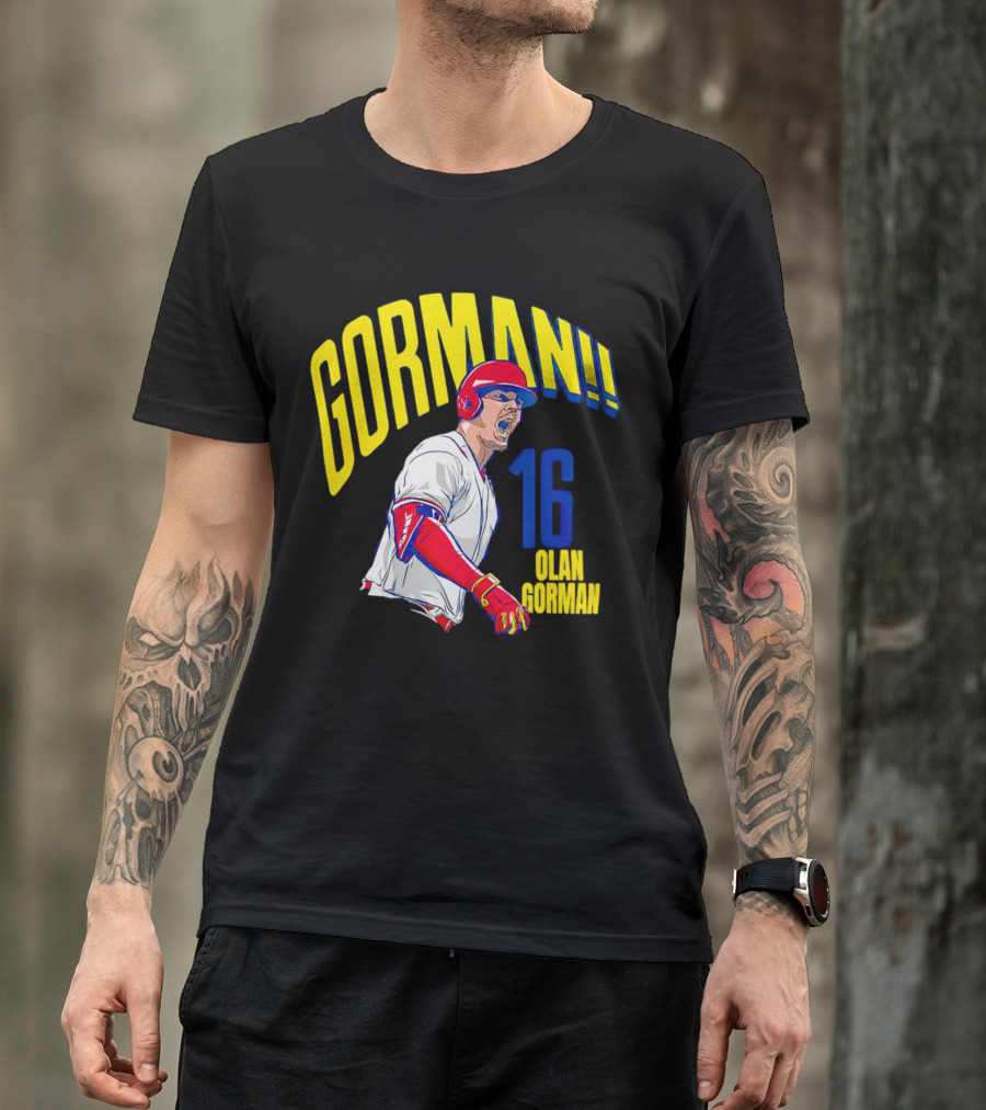 Gorman 16 Nolan Gorman St. Louis Cardinals MLBPA T-Shirt