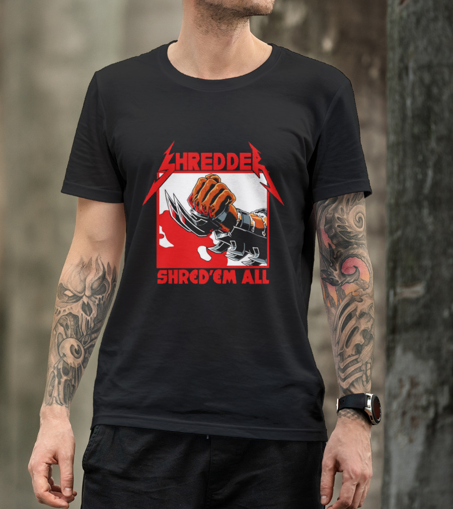 Shredder Shred ‘Em All Metal Fist T-Shirt