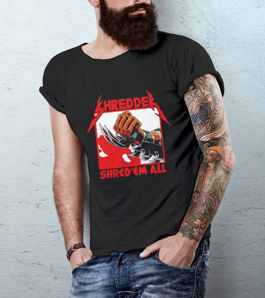 Shredder Shred ‘Em All Metal Fist T-Shirt