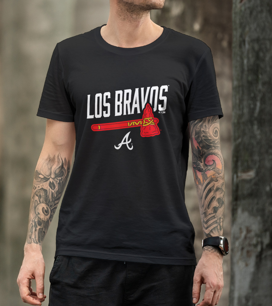 Los Bravos Atlanta Braves Axe T-Shirt