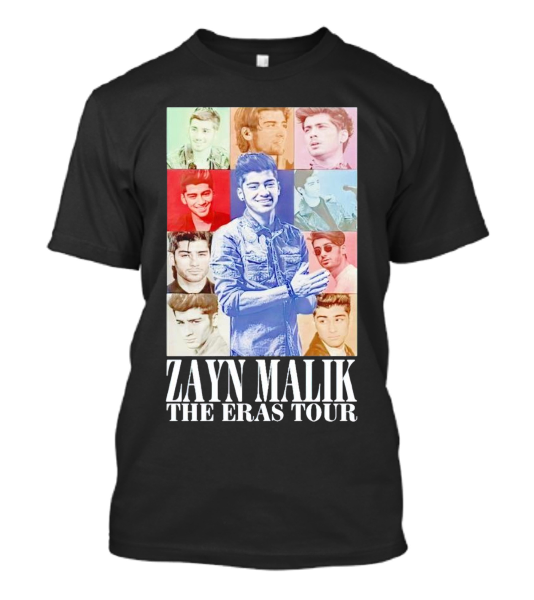 Zayn Malik The Eras Tour Colorful Collage T-Shirt
