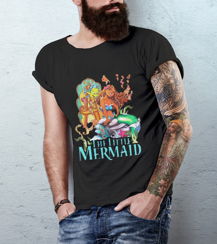 Disney The Little Mermaid Ariel And Friends Vibrant T-Shirt