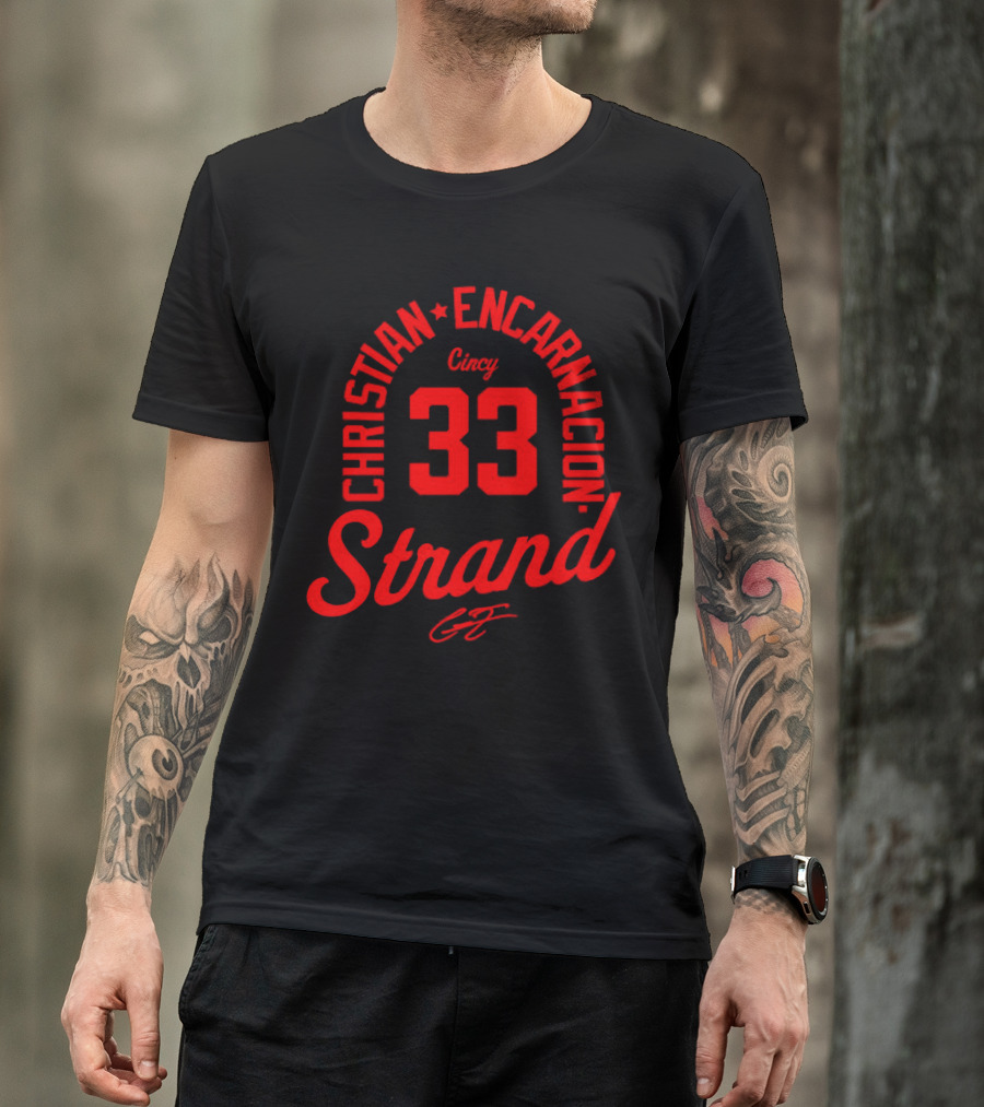 Christian Encarnacion Strand 33 Cincy Reds T-Shirt