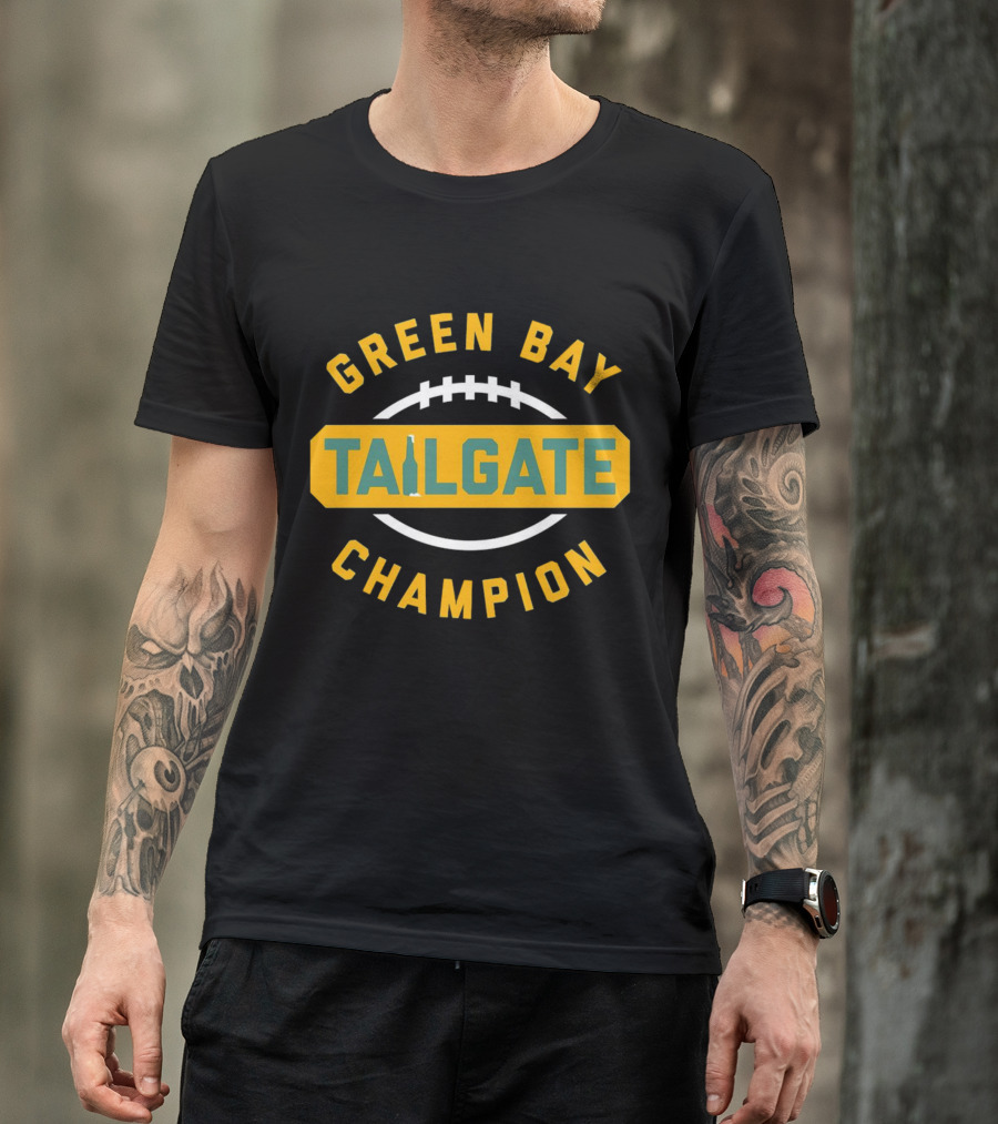 Green Bay Packers Tailgate Football Champion T-Shirt