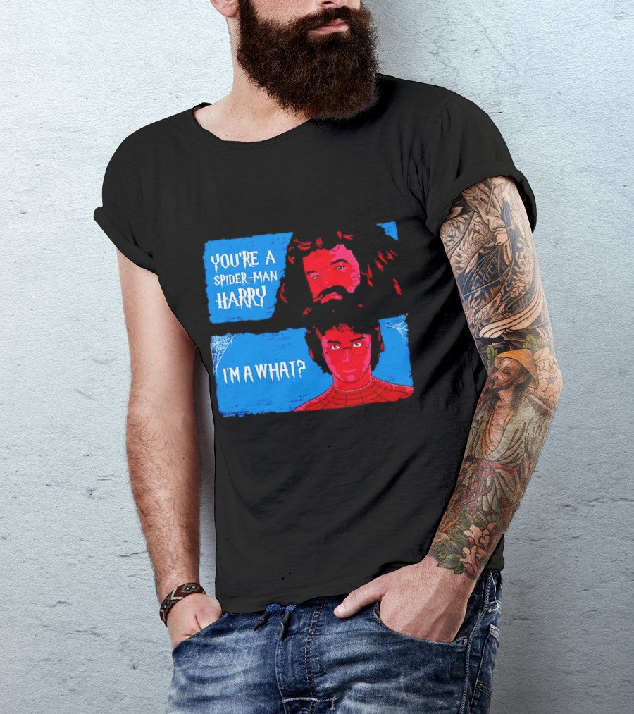 You're A Spider Man Harry I'm A What Parody Mashup With Wizard And Superhero T-Shirt