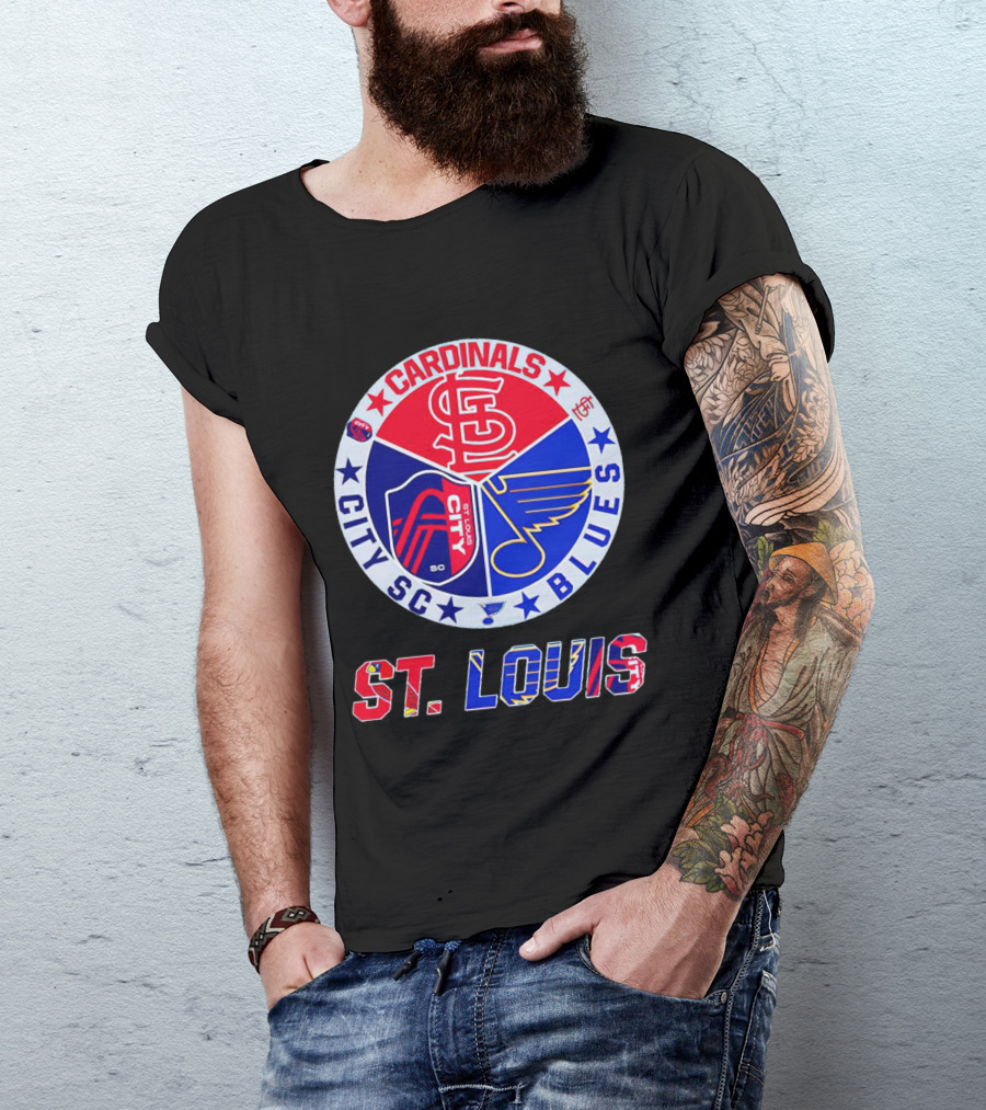 ST Louis Cardinals City SC Blues T-Shirt