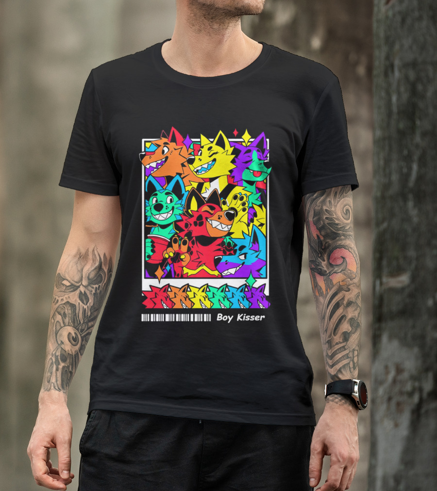 New Leaked Colorful Boy Kisser Fox Pack T-Shirt