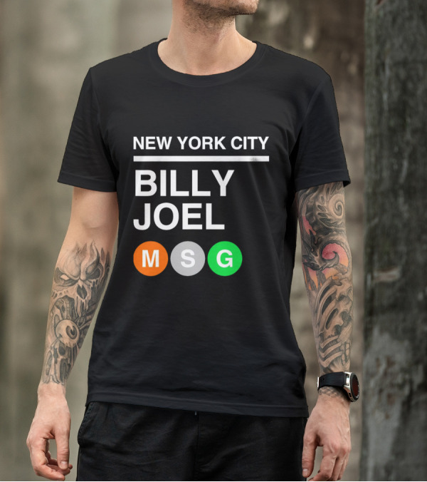 NEW YORK CITY BILLY JOEL MSG Subway T-Shirt