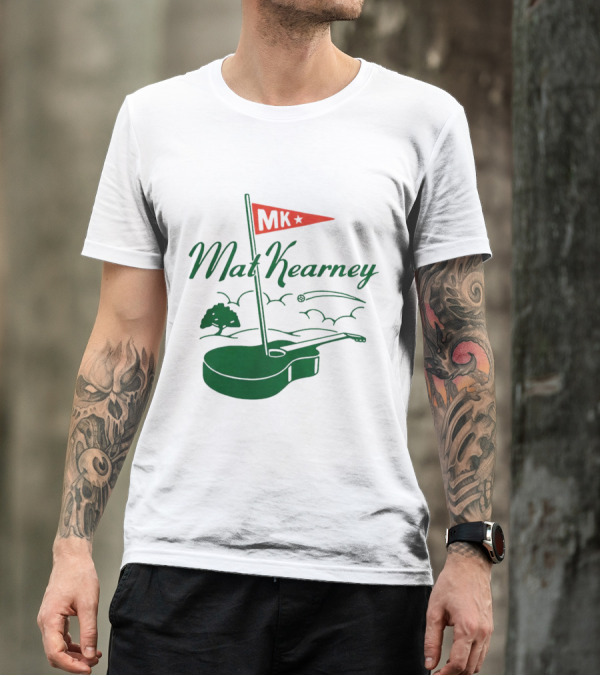 Mat Kearney MK Golf Guitar Flag T-Shirt