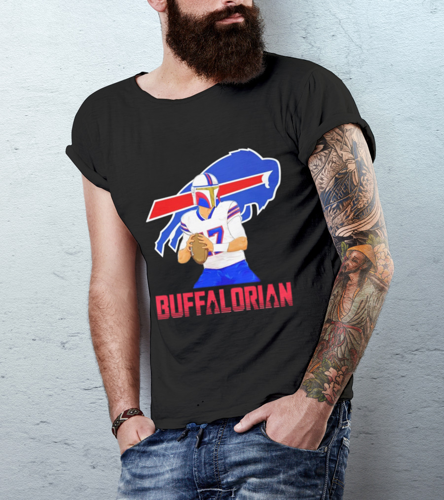 Bufflaorian Buffalo Bills Football Player With Buffalo T-Shirt