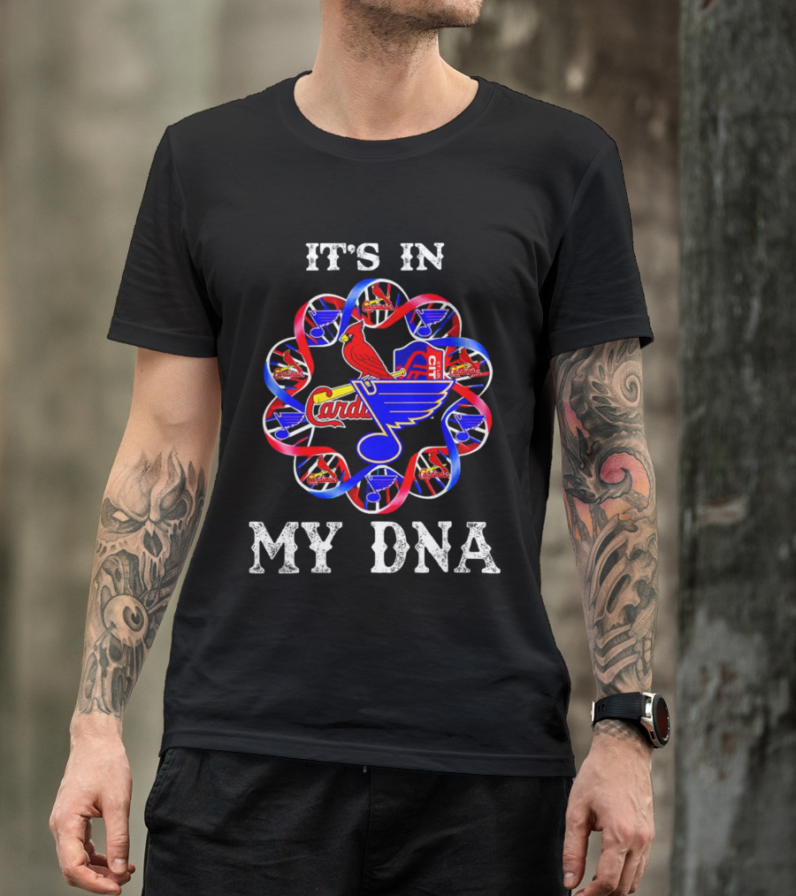 It's In My DNA St Louis City SC Cardinals Blues T-Shirt