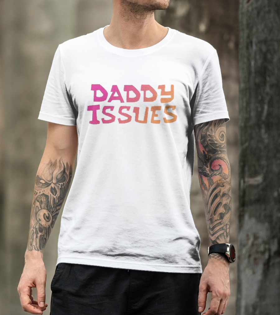 Daddy Issues Gradient Text T-Shirt