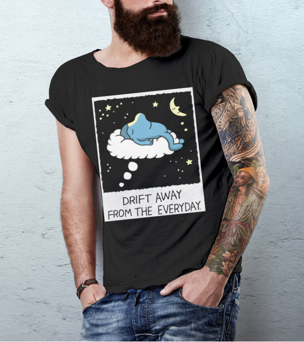 Drift Away From The Everyday Cloud Dreaming Moon And Stars T-Shirt