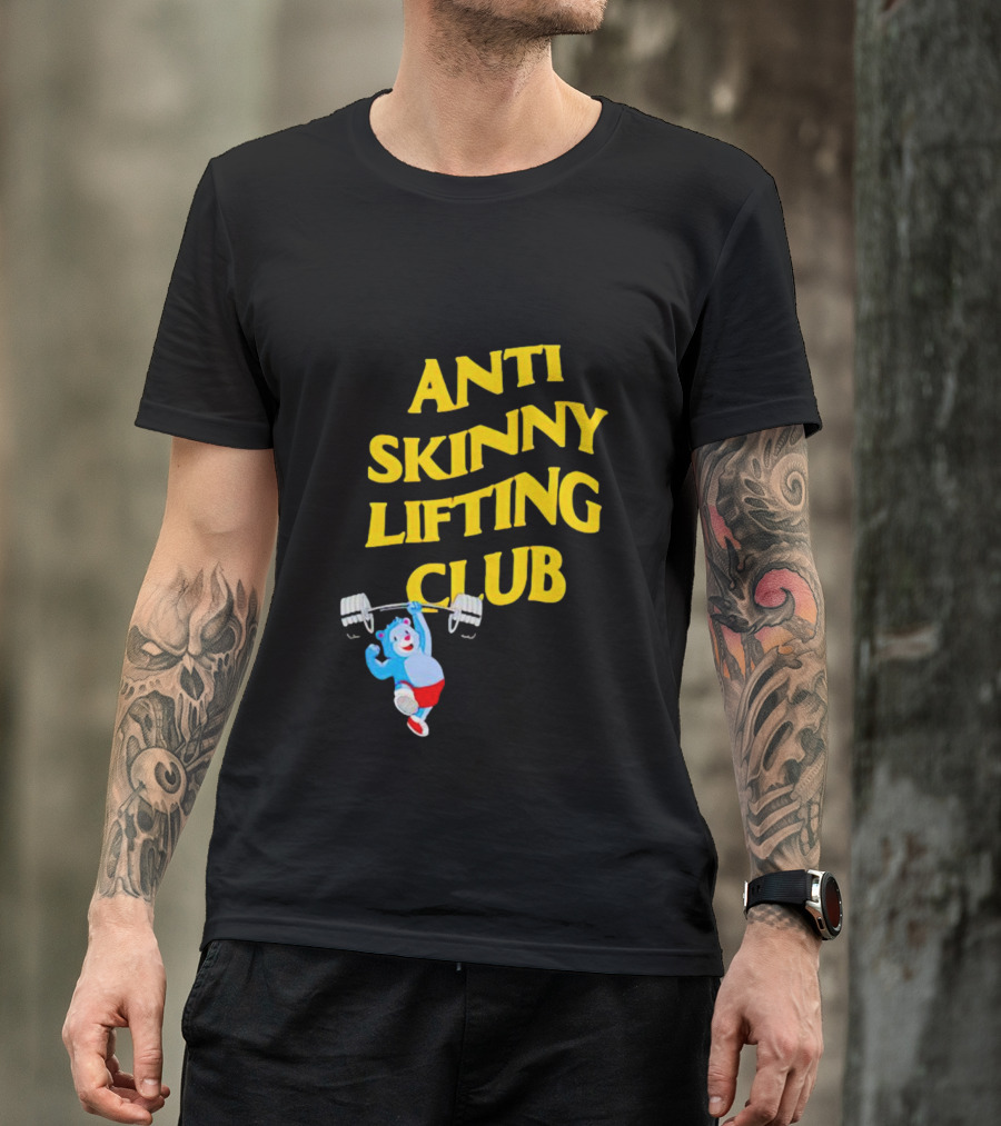 Anti-Skinny Lifting Club Bear Weightlifting T-Shirt