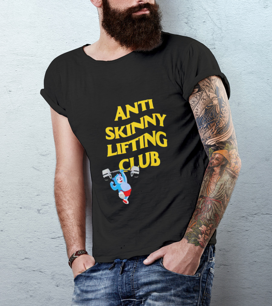 Anti-Skinny Lifting Club Bear Weightlifting T-Shirt