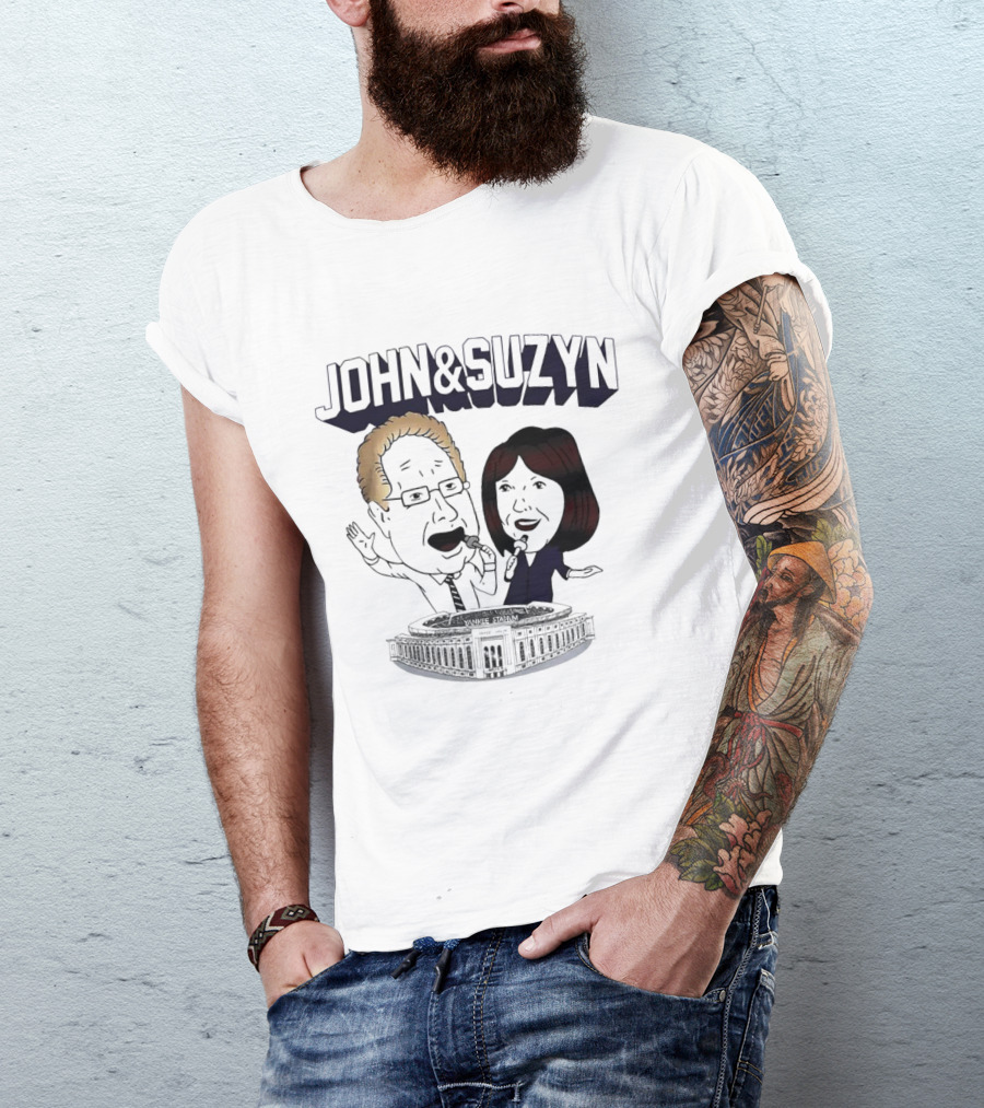New York Yankees John And Suzyn Commentary At Yankee Stadium T-Shirt