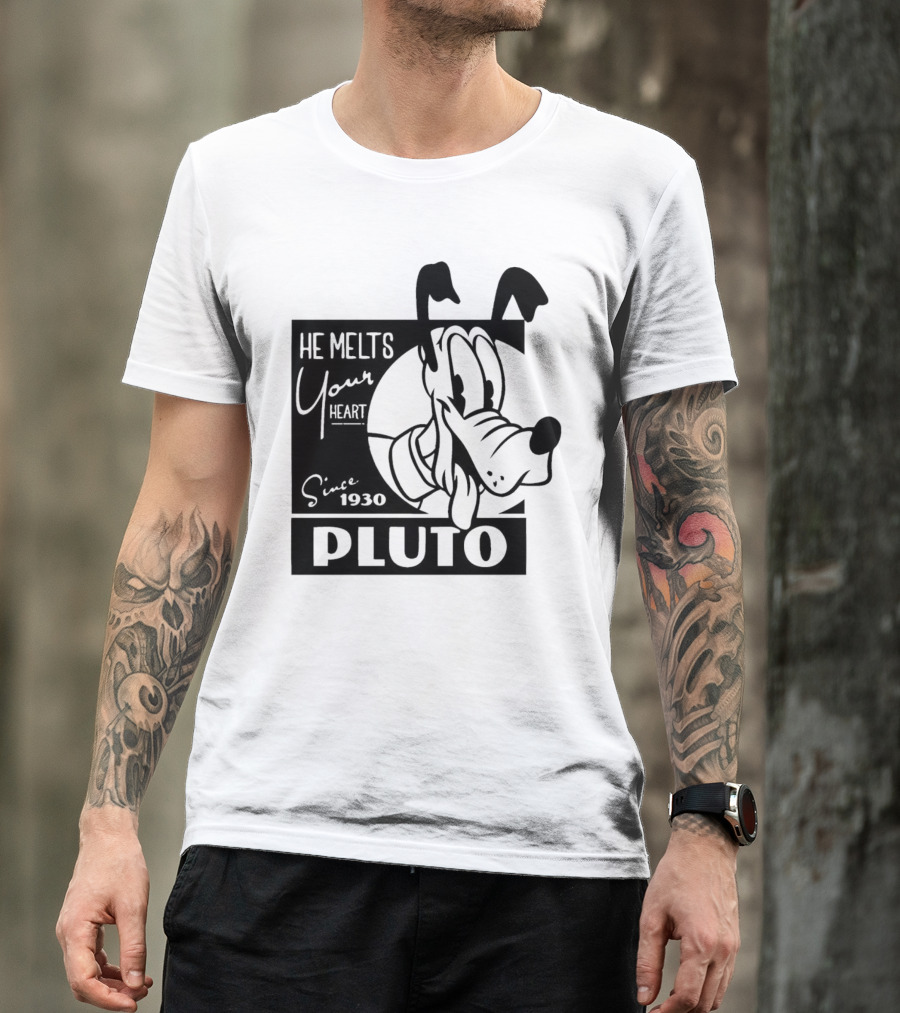 Pluto He Melts Your Heart Since 1930 T-Shirt