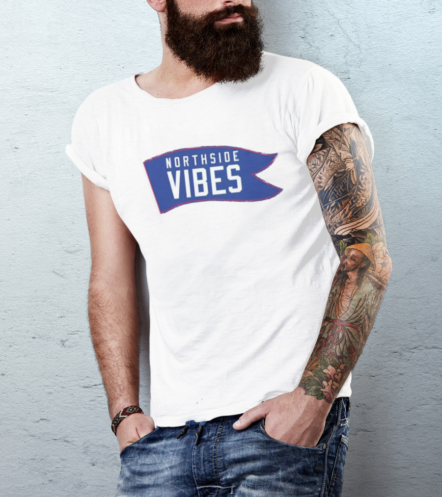 Northside Vibes Blue Flag Banner T-Shirt