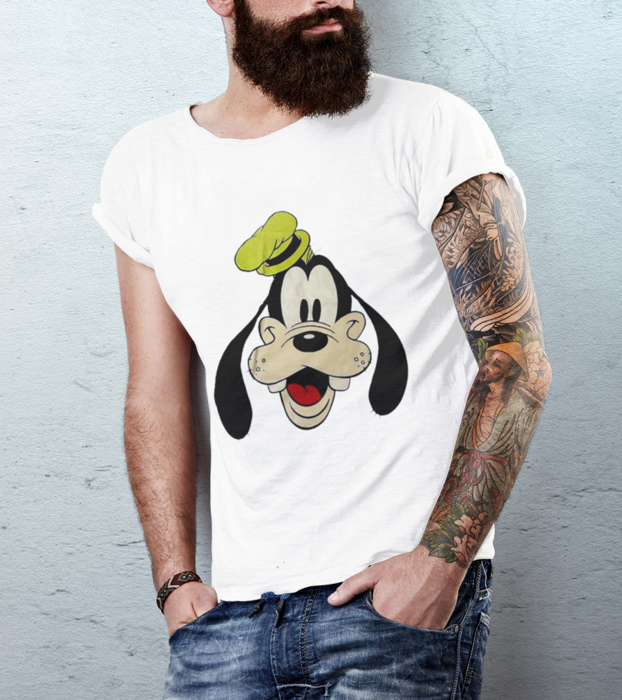 Yats Goofy Head Disney Character Face T-Shirt
