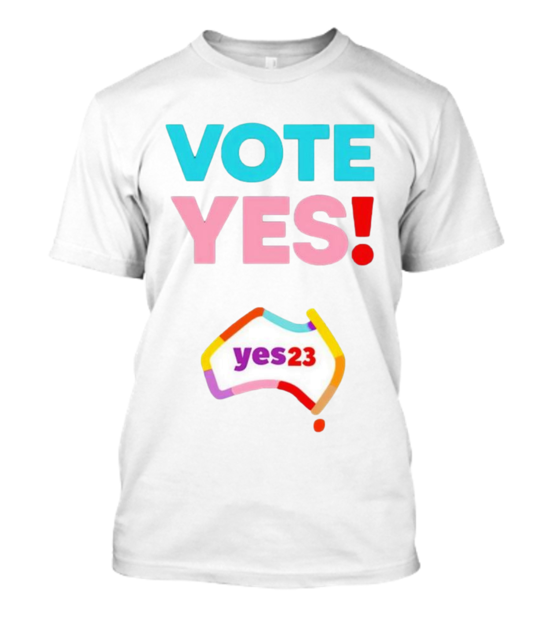 Vote Yes Yes23 Australia Map T-Shirt