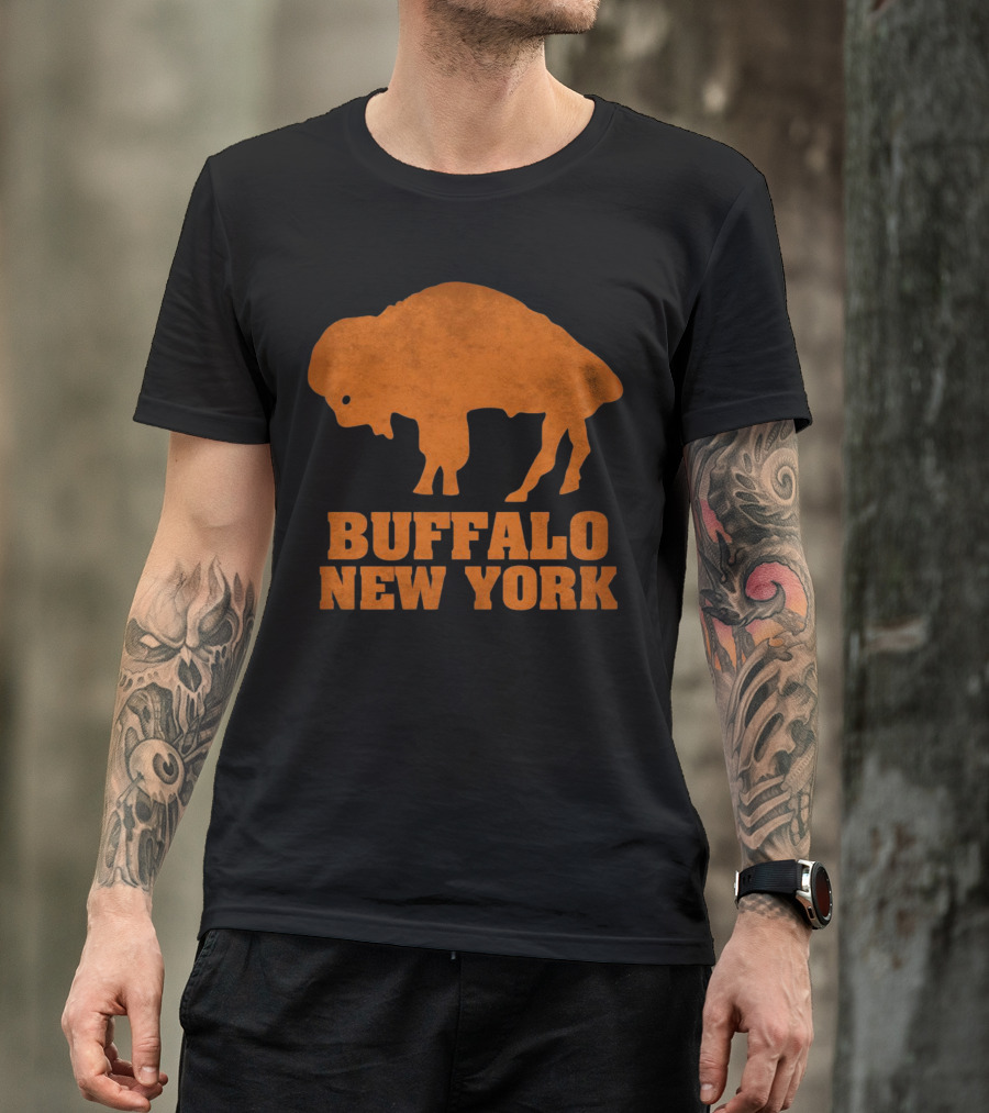 Buffalo New York Bold Orange Buffalo T-Shirt