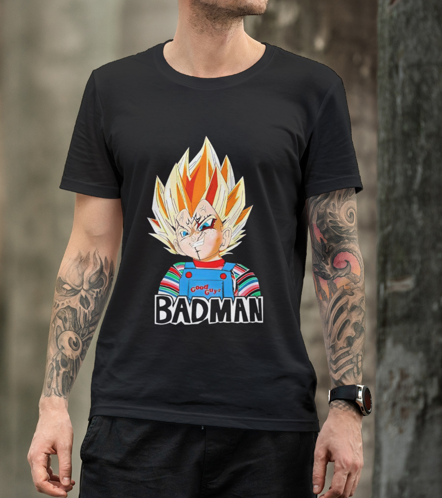 Vegeta Badman Good Guys Mashup T-Shirt