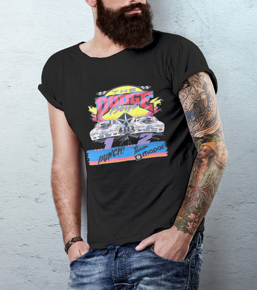 The Dodge Boys 1-2 Punch Team Mopar Racing T-Shirt