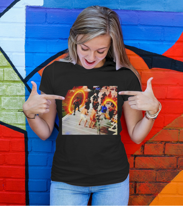 Montgomery Alabama Riverboat Fight Avengers Portal Scene Recreation T-Shirt