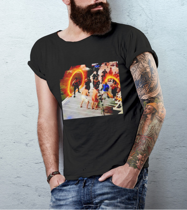 Montgomery Alabama Riverboat Fight Avengers Portal Scene Recreation T-Shirt