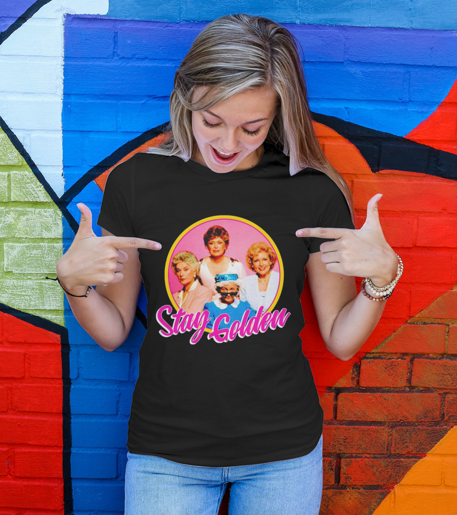 Golden Girls Character Group Circle Stay Golden T-Shirt