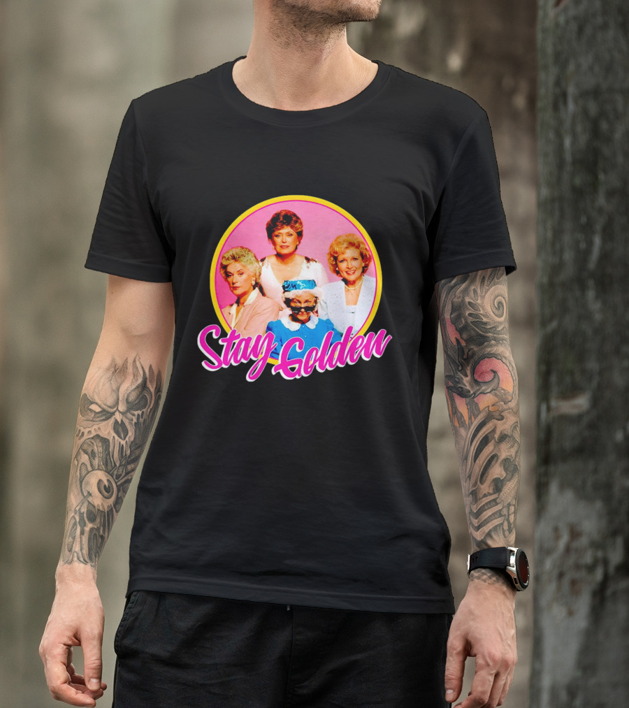 Golden Girls Character Group Circle Stay Golden T-Shirt