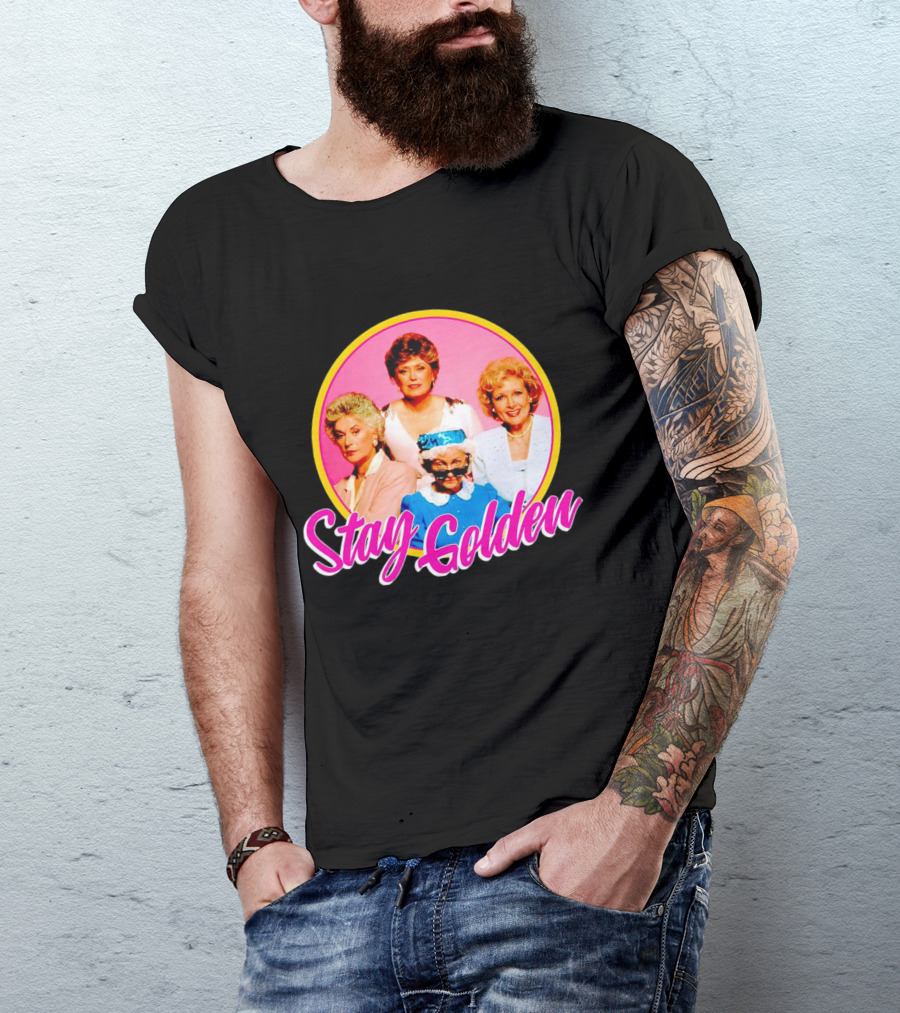 Golden Girls Character Group Circle Stay Golden T-Shirt