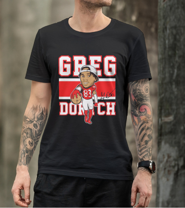 Greg Dortch 83 Arizona Cardinals Signature T-Shirt