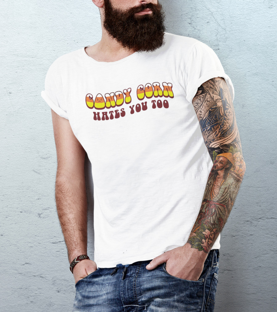 Candy Corn Hates You Too Angrily T-Shirt